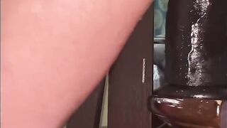 MILF Squirting on XL King Cock