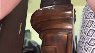 MILF Squirting on XL King Cock