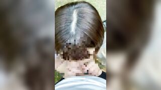 [Amateur post] I tried to make a perverted married woman suck in the open air.