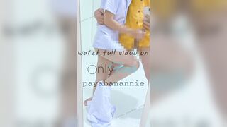 [Nurser Thai] Twitter : payabanannie,พยาบาลสาวยืนซักควยให้หนุ่มรุ่นพี่ ผู้ชายทนไม่ไหวจบเย็ดหน้ากระจก