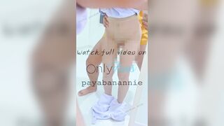 [Nurser Thai] Twitter : payabanannie,พยาบาลสาวยืนซักควยให้หนุ่มรุ่นพี่ ผู้ชายทนไม่ไหวจบเย็ดหน้ากระจก