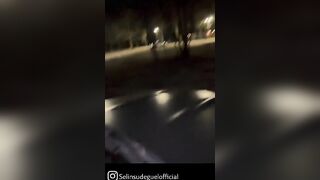 Fuck this turkish teen in the park area of the roadway