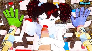 PoppyPlayTime - Poppy BlowJob Hentai porn cartoon comic style 18+ big tits you will love it