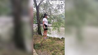 CAMPER GIRL EXPLORING NAKED TEASE