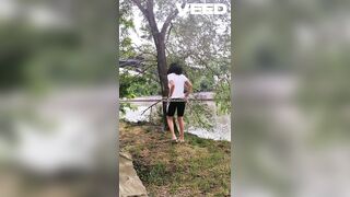 CAMPER GIRL EXPLORING NAKED TEASE