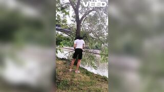 CAMPER GIRL EXPLORING NAKED TEASE