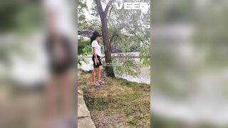 CAMPER GIRL EXPLORING NAKED TEASE