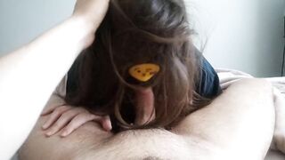 Gentle morning blowjob